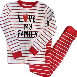 Carters “Love My Family” Pajama Set - Size 8